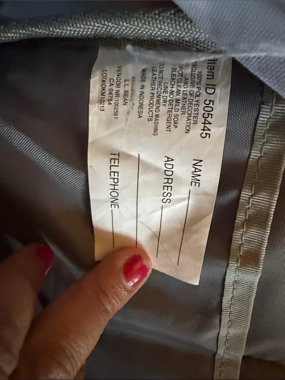 L.L. Bean Geometric Backpack in Blue, Teal & Purple